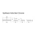 Splitback Sofa Bed / Chrome 210x89cm